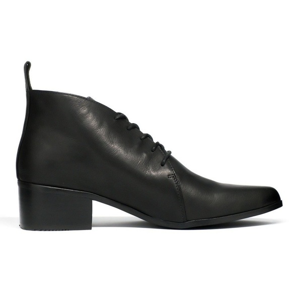 Grey City Leather Ankle Boot Size 8.5 - Picture 5 of 10